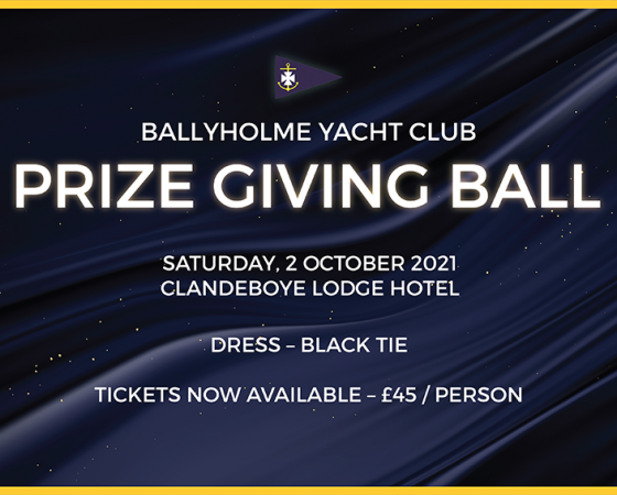 Prize Giving Ball Saturday 2nd October 2021
