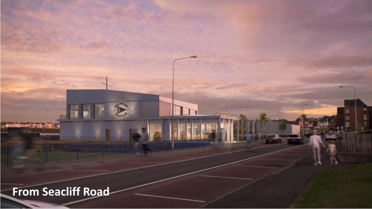 BYC Redevelopment - proposed plans - cafe at night