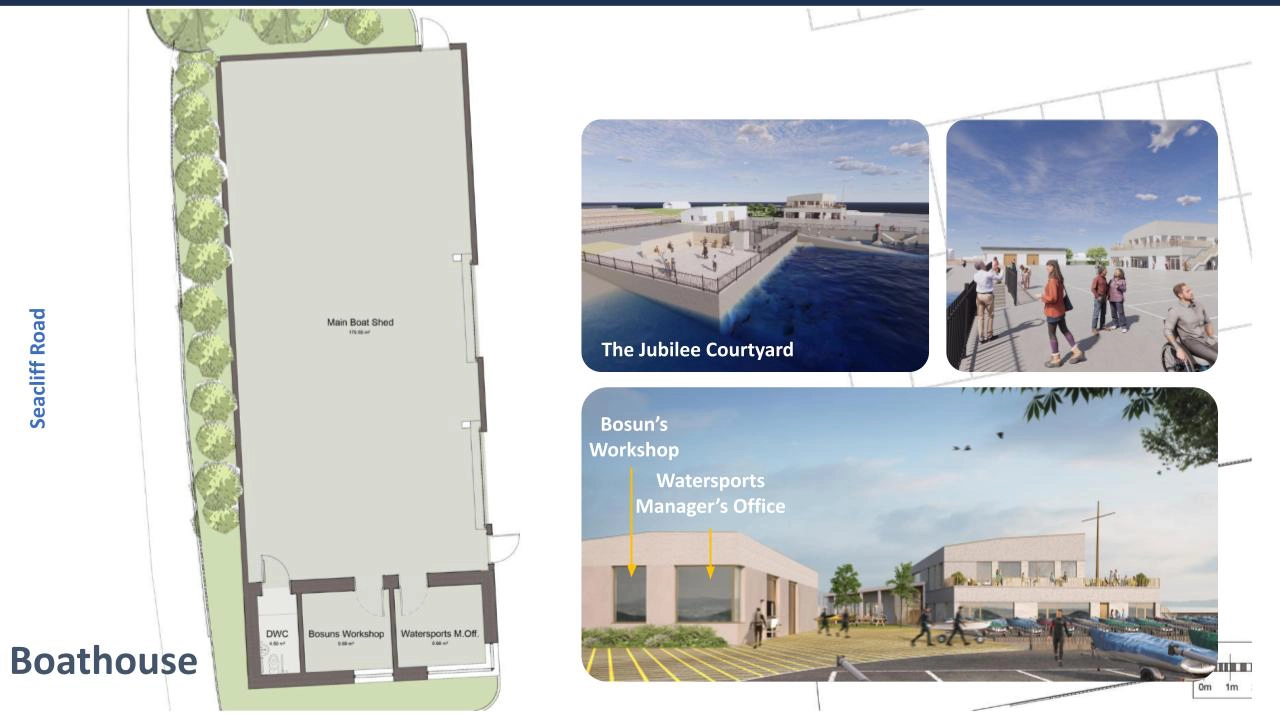BYC Redevelopment - proposed plans boat shed