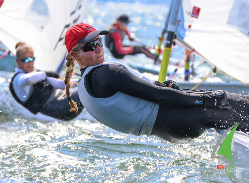ILCA 6 Youth European Championships 2024 - mobile - sailing 0 red hat female