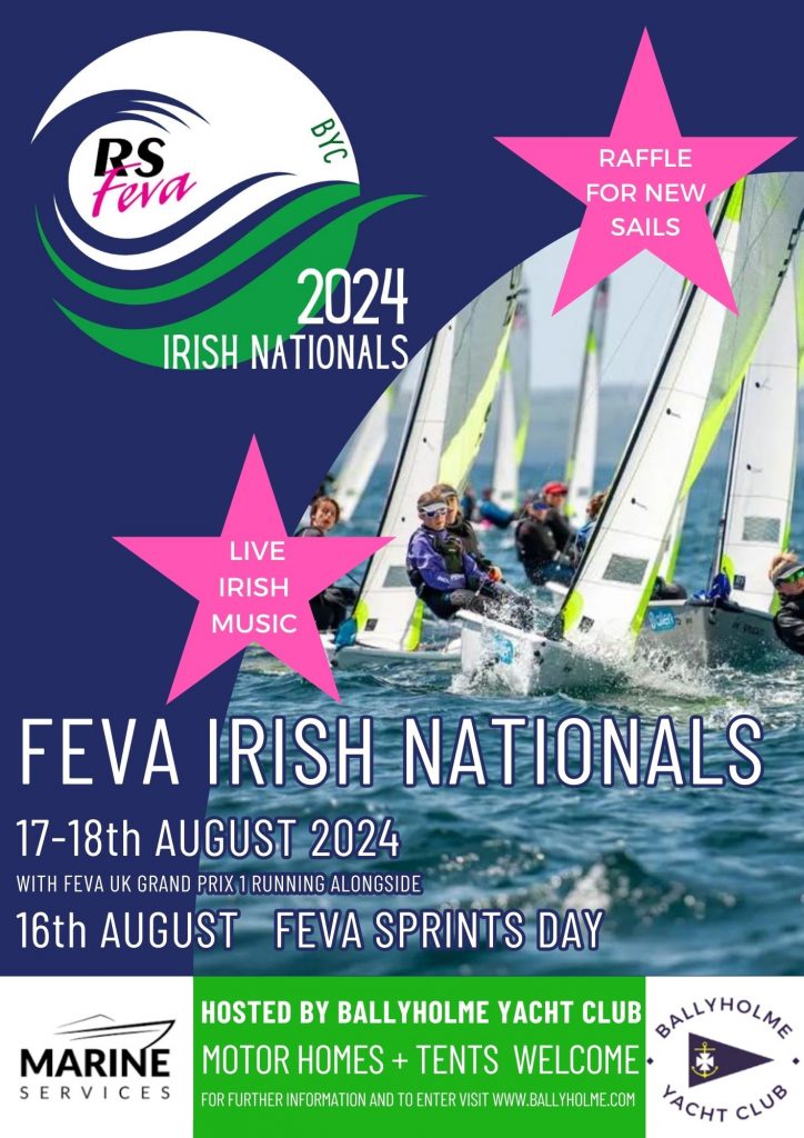 RS Feva 2024 Irish Nationals at BYC, Northern Ireland
